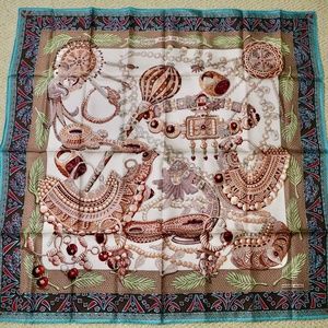 Hermes Scarf Zenobie Reine de Palmyre 90cm Silk Carre queen Annie Faivre